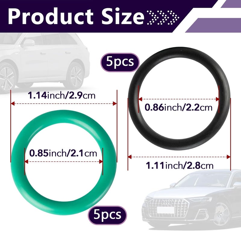 chaseroad 10 PCS M29517 Oil Pump Pickup Tube Seals Compatible with LS Engines 4.8, 5.3, 5.7, 6.0, 6.2,LS1, Premium Rubber 12584922 Oil Pump O Ring, Oil Pickup Tube Ring Replacement for LS to Prevent Oil Leakage - Image 3